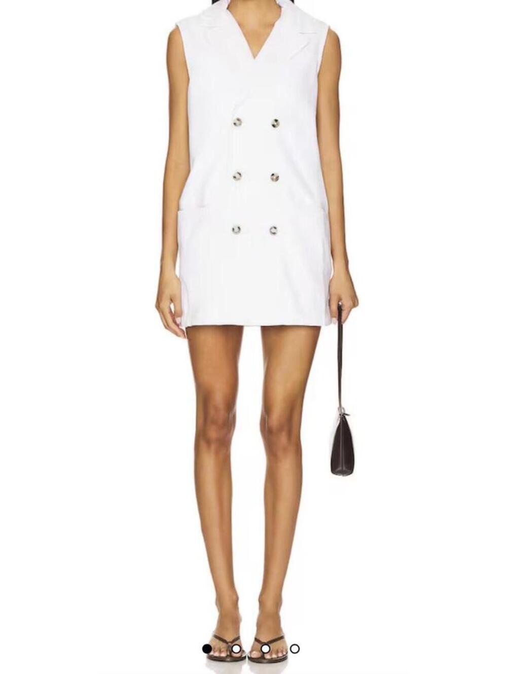 Kaia Blazer in White Seventy & Mochi NWT S/M Blazer White